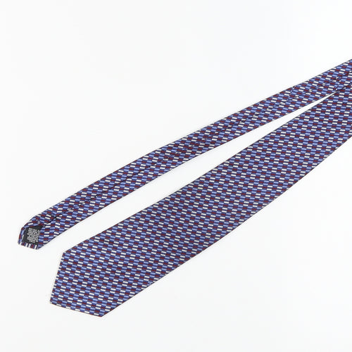 Tie Rack Men's Blue Red Geometric Silk Tie