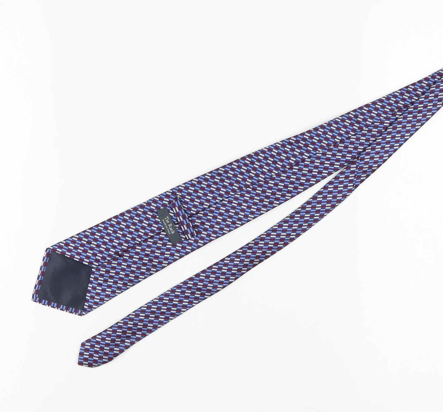 Tie Rack Men's Blue Red Geometric Silk Tie