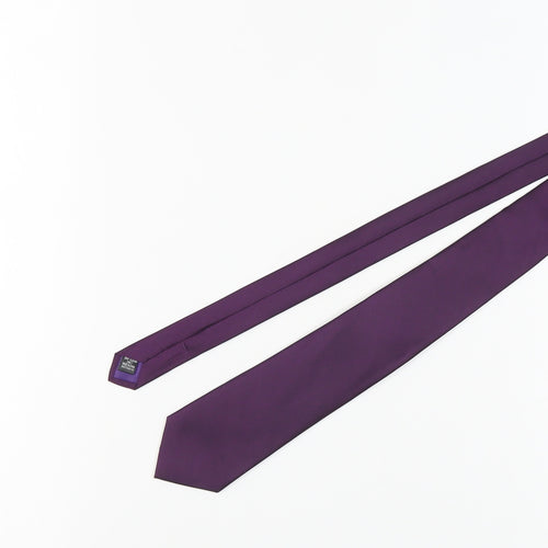 Moss Esq. Men's Purple Silk Tie