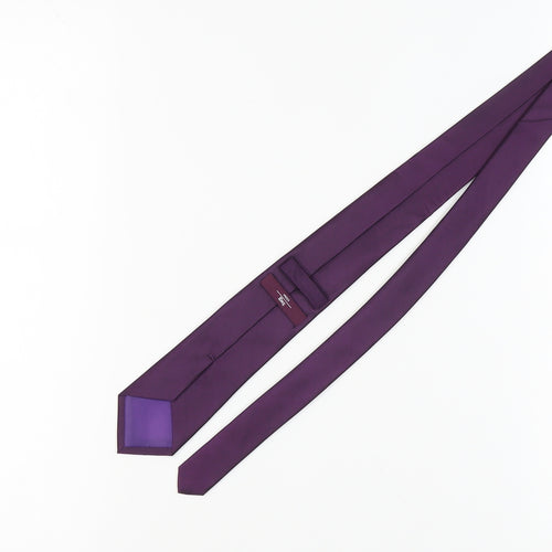 Moss Esq. Men's Purple Silk Tie