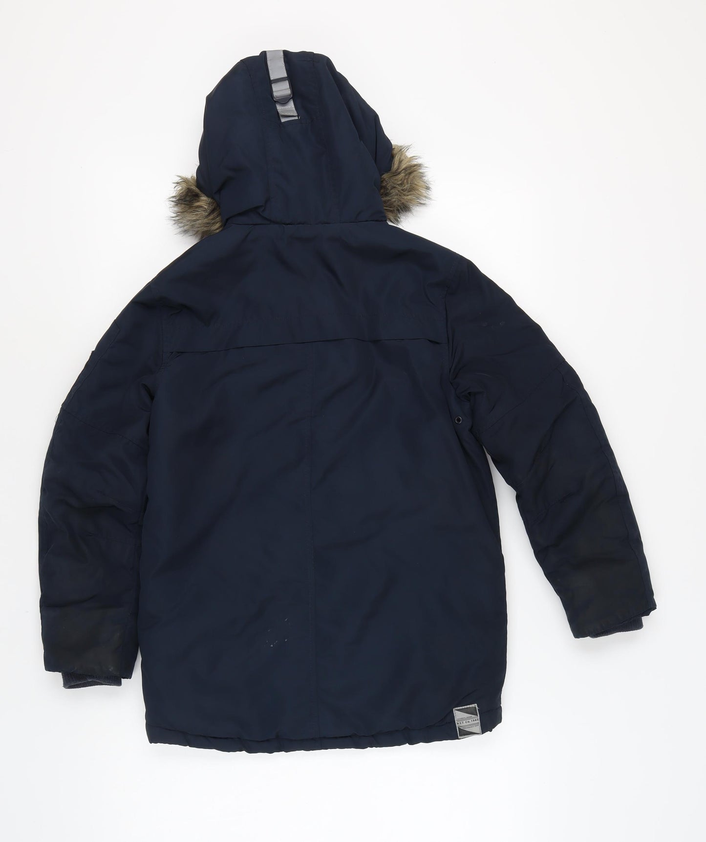 Next Boys Black Polyester Hooded Parka 9 Years