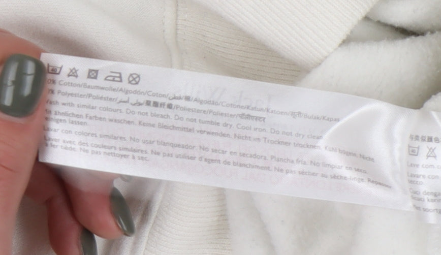 Jack Wills Women's White Pullover Sweatshirt Size 12