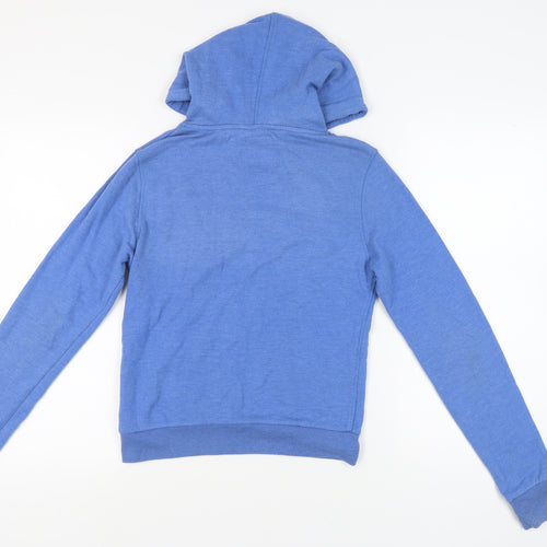 Superdry Women's Blue Pullover Hoodie M Lightweight