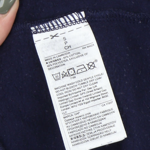 GAP Women's Blue Pullover Hoodie, Size S