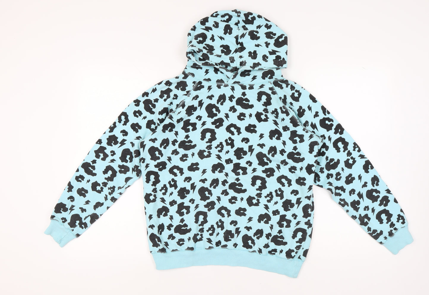 Scamp & Dude Women's Blue Animal Print Hoodie Size S