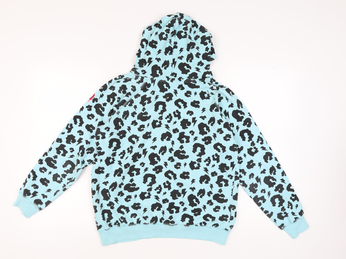 Scamp & Dude Women's Blue Animal Print Hoodie Size S