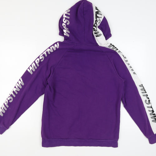 Somethnew Men's Purple Pullover Hoodie M