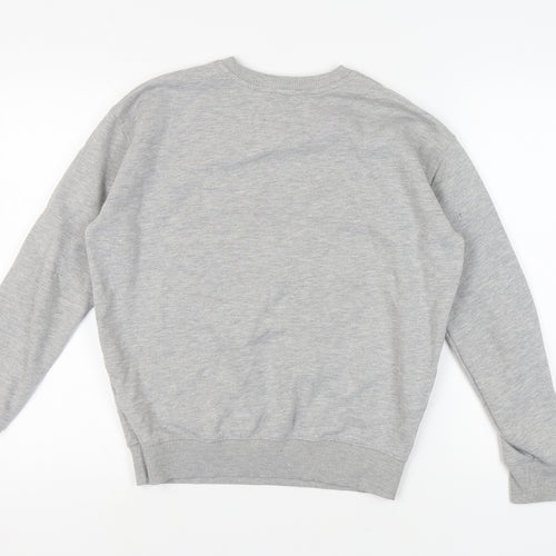 Tommy Jeans Men's Grey XS Logo Crew Sweatshirt