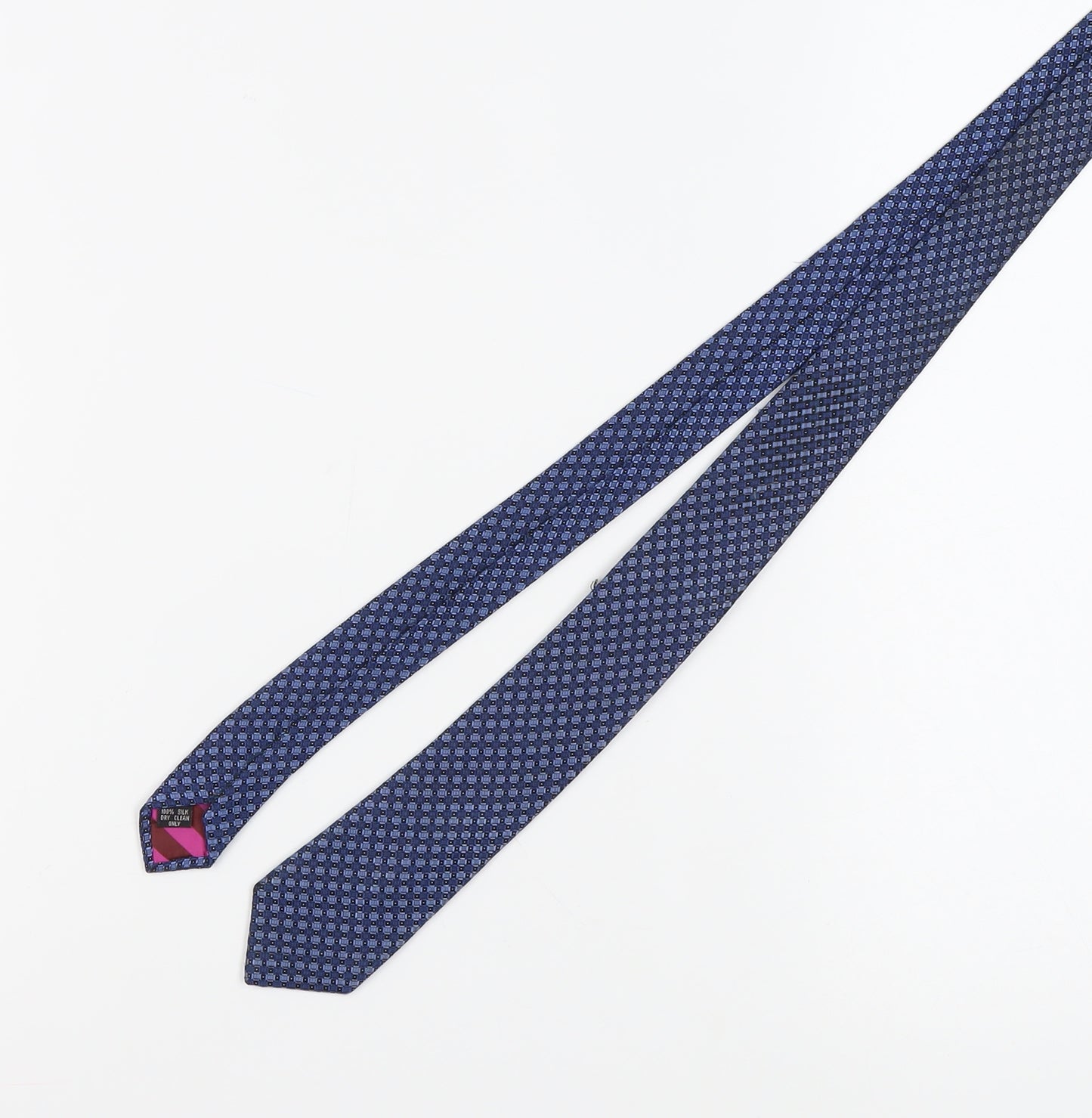 Alexandre Savile Row Men's Blue Silk Designer Tie