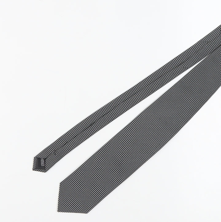 Michael Stewart Men's Black Geometric Silk Tie