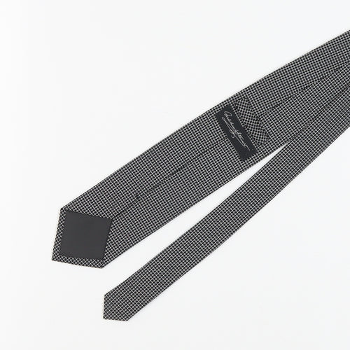 Michael Stewart Men's Black Geometric Silk Tie