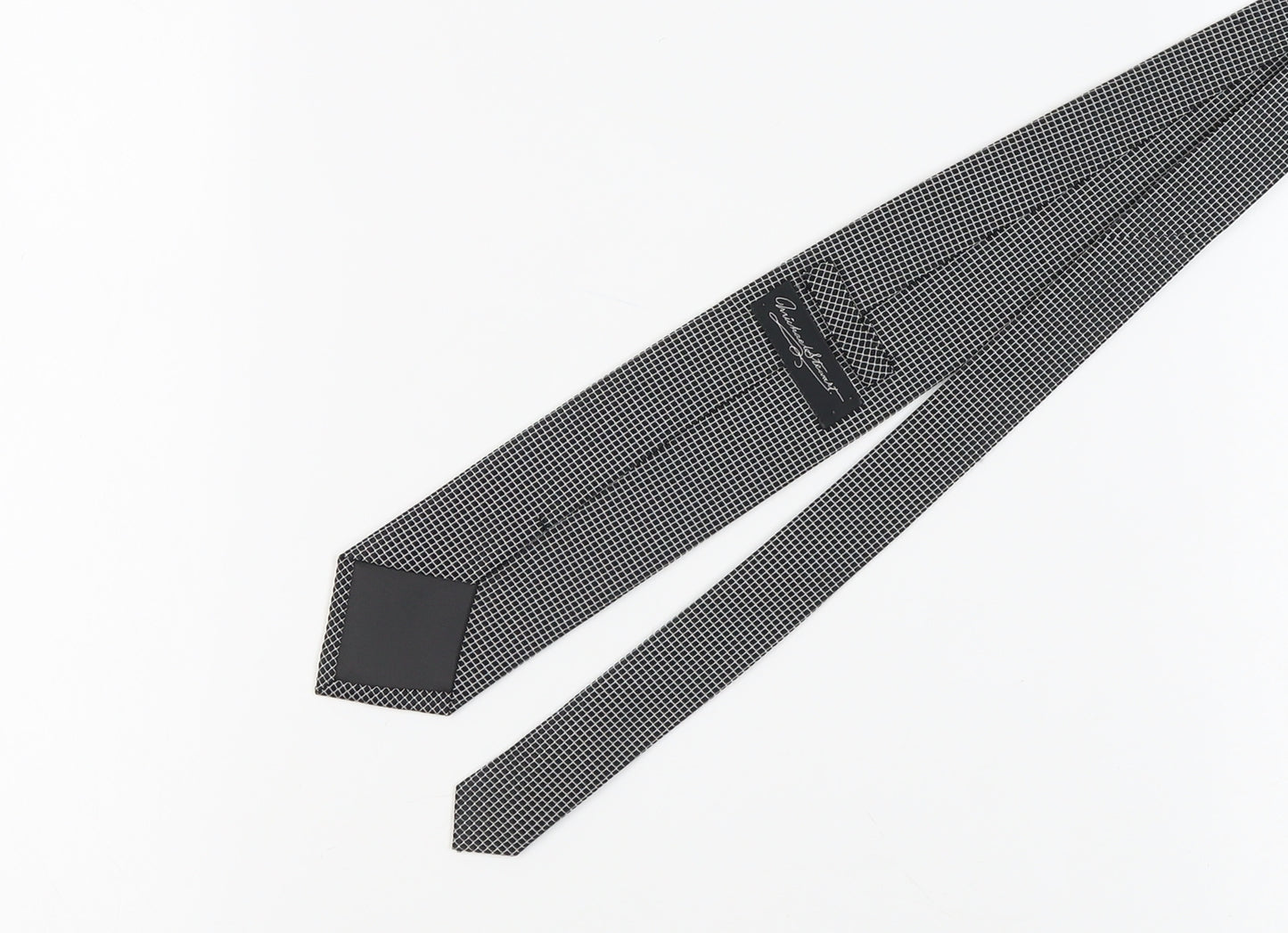 Michael Stewart Men's Black Geometric Silk Tie