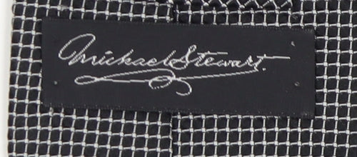 Michael Stewart Men's Black Geometric Silk Tie