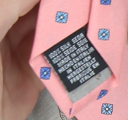 The Windsor Collection Men's Pink Silk Floral Tie