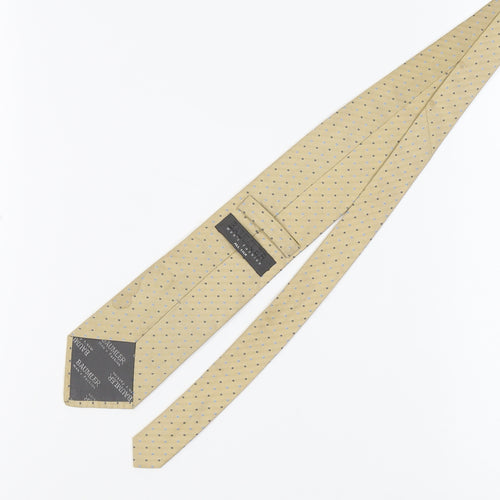 Baumler Beige Polka Dot Men's Silk Tie One Size