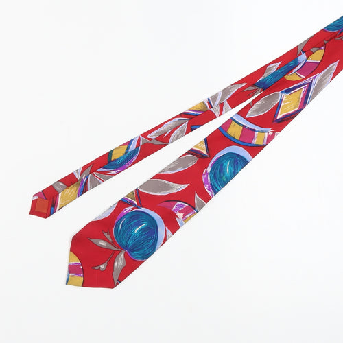 Baco da Setta Men's Red Geometric Silk Tie