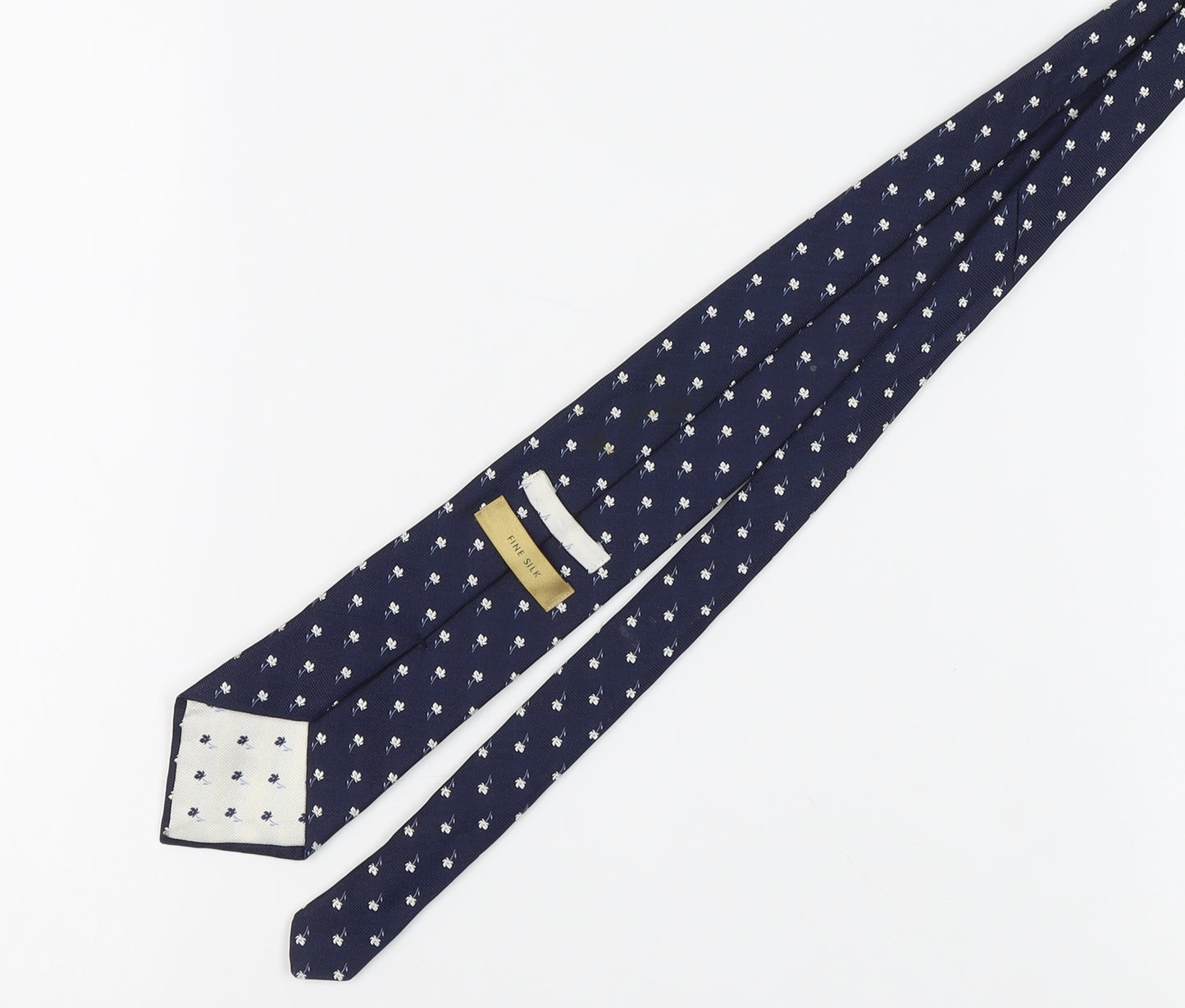 Marks and Spencer Blue Silk Floral Men's Tie One Size