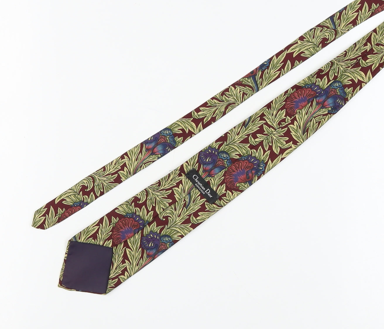 Christian Dior Men's Multicoloured Floral Silk Tie