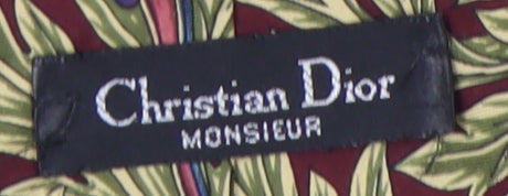 Christian Dior Men's Multicoloured Floral Silk Tie