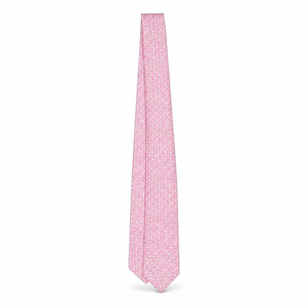 Front view of Marks & Spencer Men's Pink Silk Slim Tie