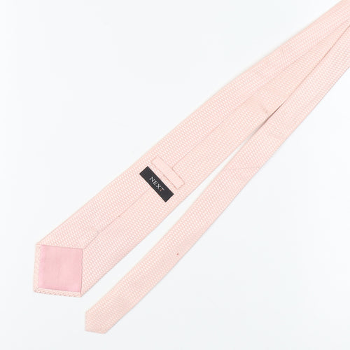 Next Pink Silk Slim Tie for Men