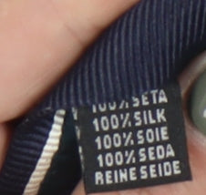 Redgreen Men's Blue Striped Silk Slim Tie