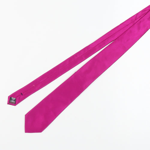 Next Men's Pink Silk Tie, Pointed Style