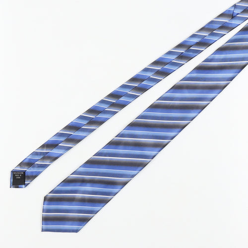 Van Heusen Men's Blue Striped Polyester Tie