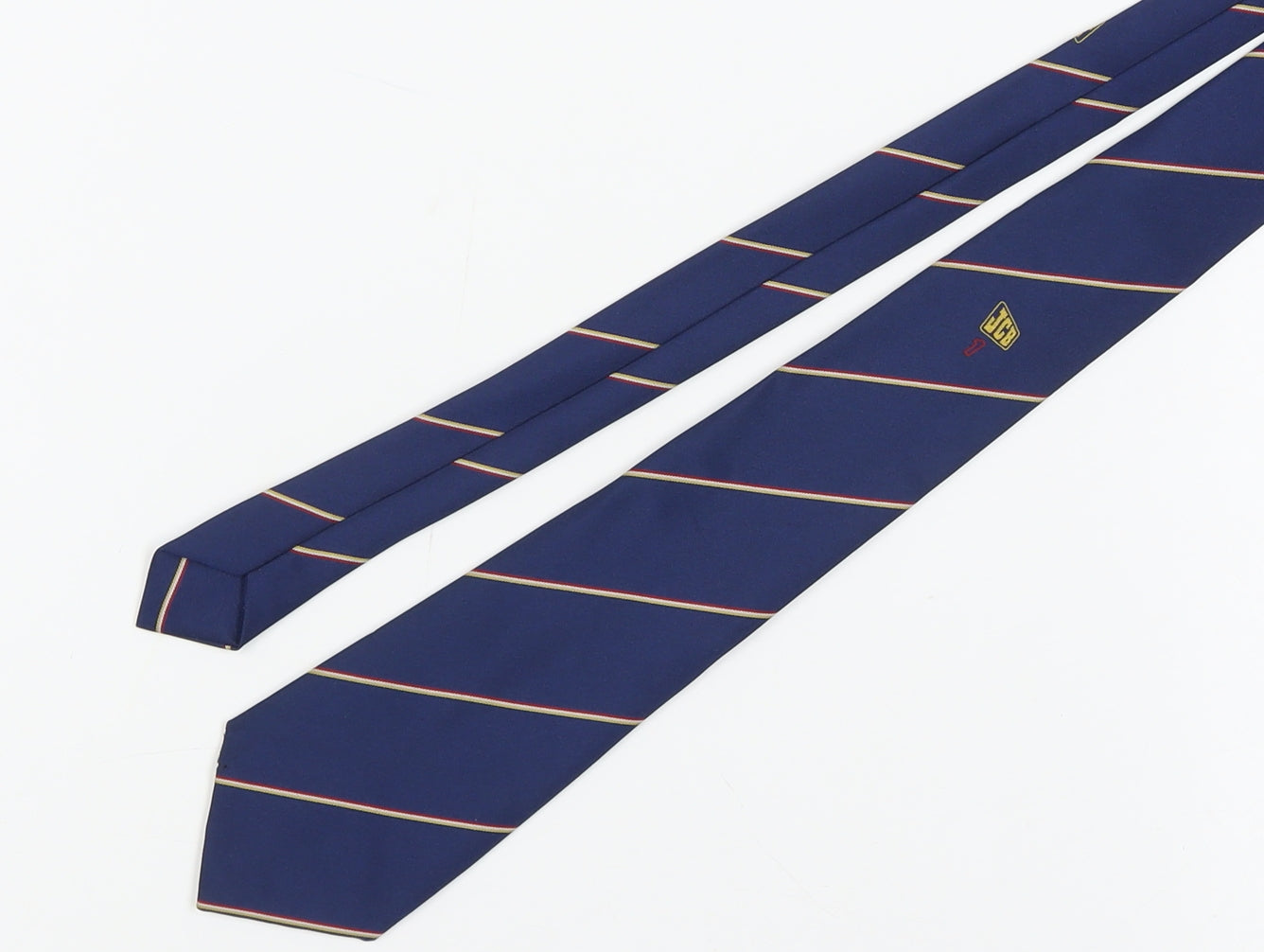 JCB Clothing Men's Blue Striped Tie, One Size, Polyester