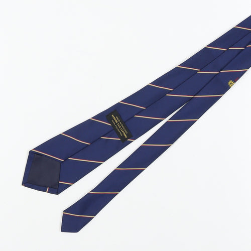 JCB Clothing Men's Blue Striped Tie, One Size, Polyester