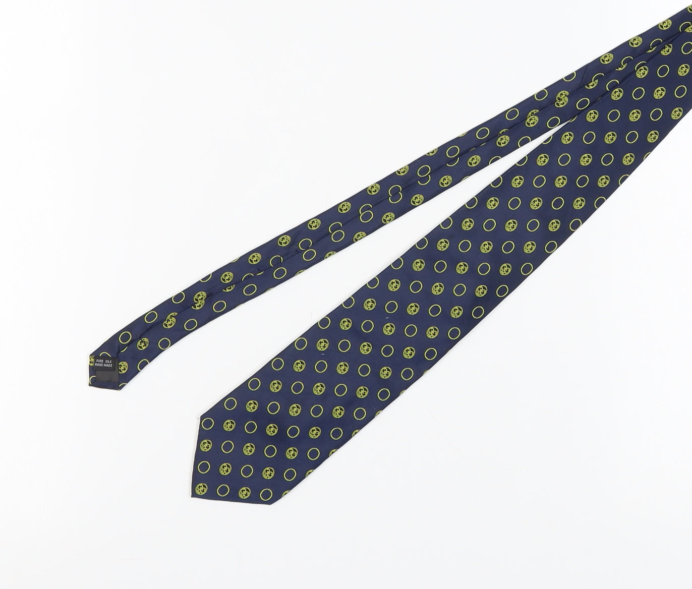 Toye, Kenning & Spencer Blue Geometric Silk Tie
