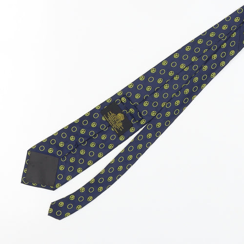 Toye, Kenning & Spencer Blue Geometric Silk Tie