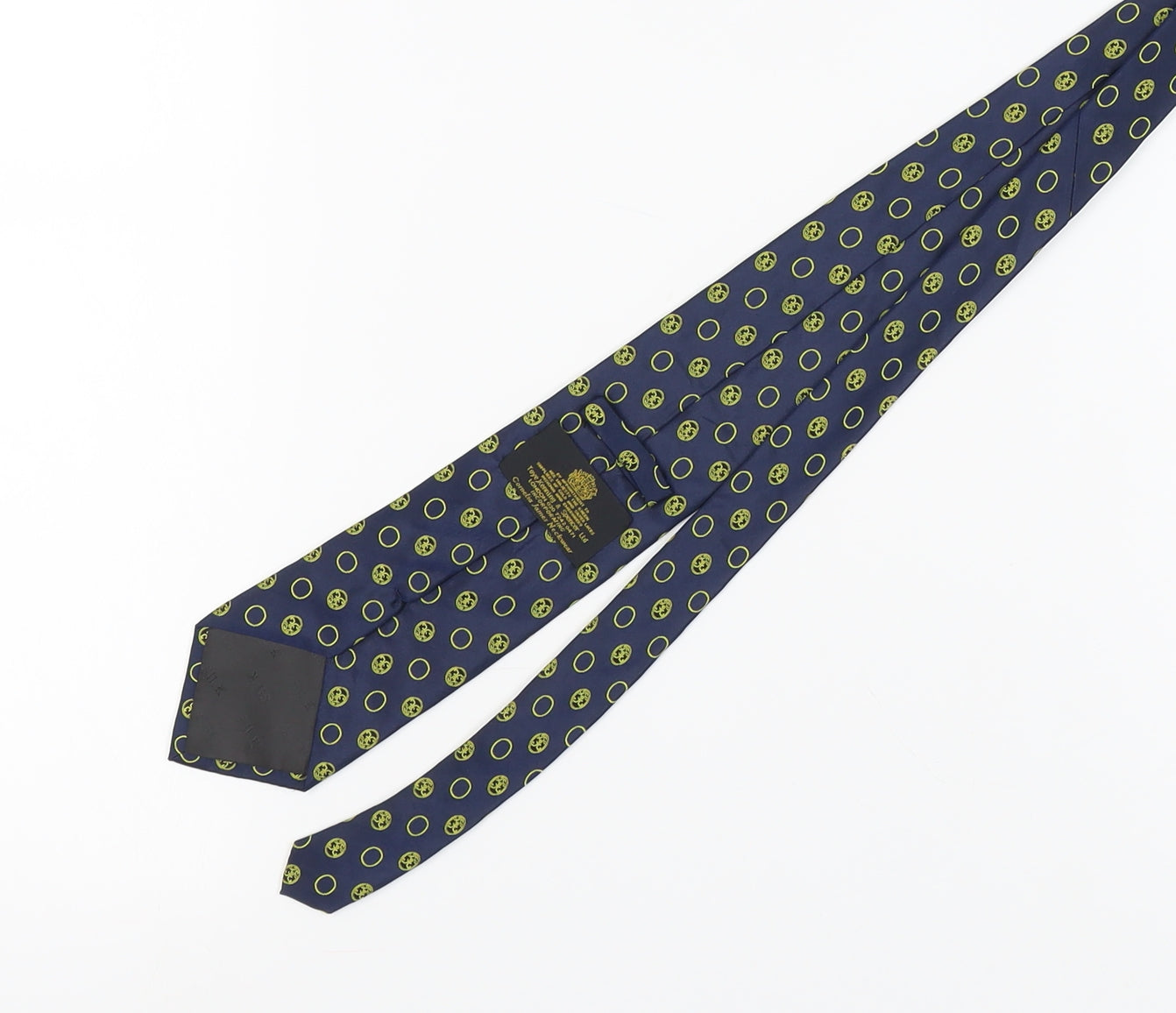 Toye, Kenning & Spencer Blue Geometric Silk Tie