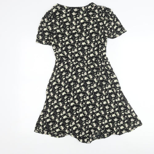 Louche Women's Black Floral XS Shirt Dress