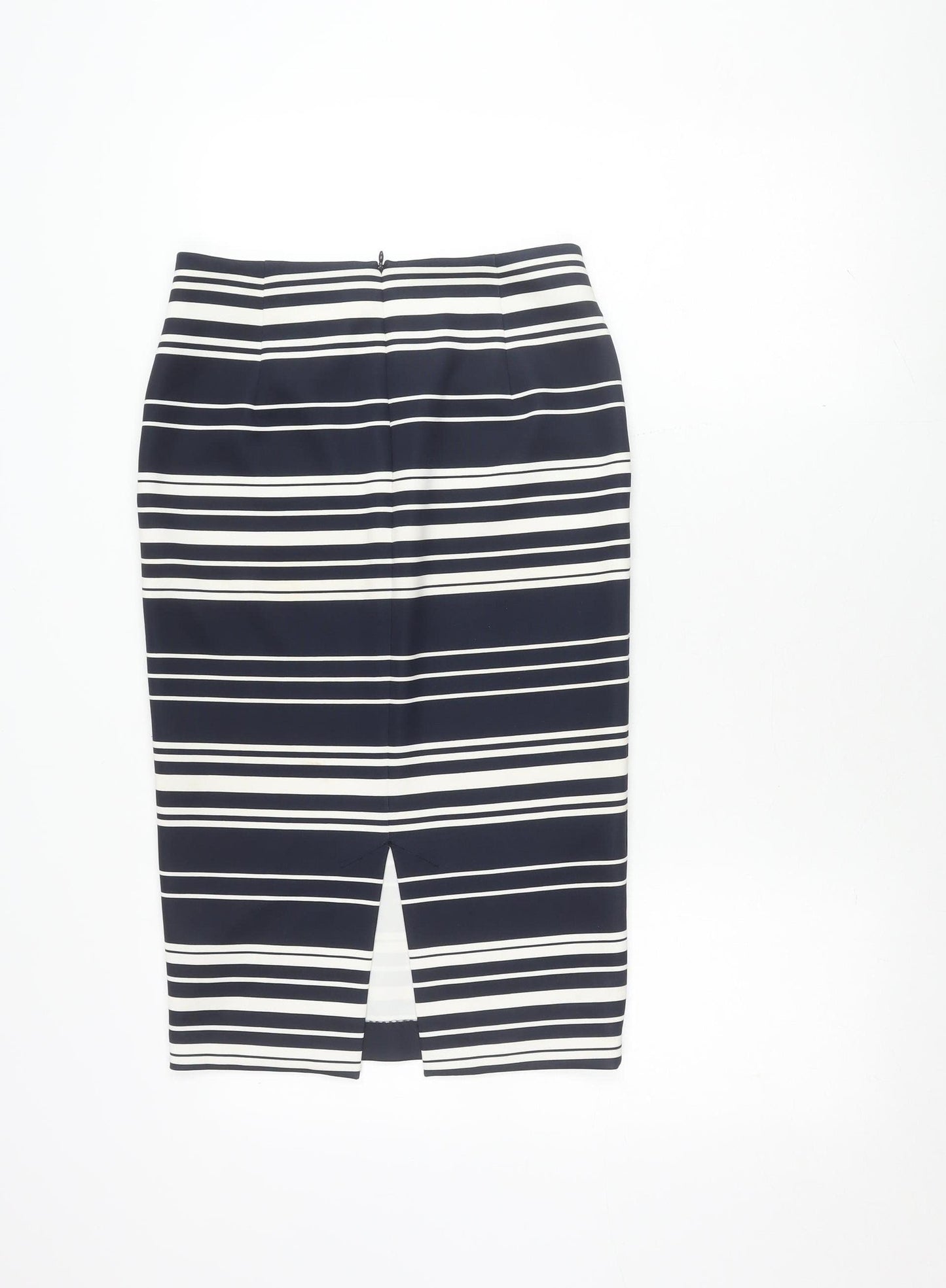 Marks and Spencer Women's Blue Striped Skirt Size 8