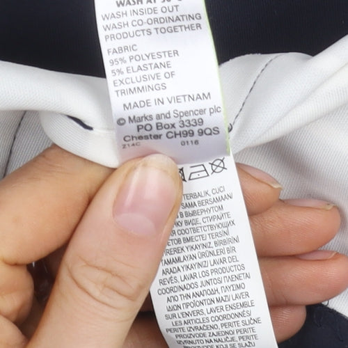 Marks and Spencer Women's Blue Striped Skirt Size 8