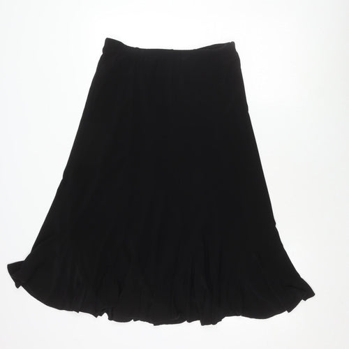 Saloos Women's Black Skirt, Size M, Polyester Blend