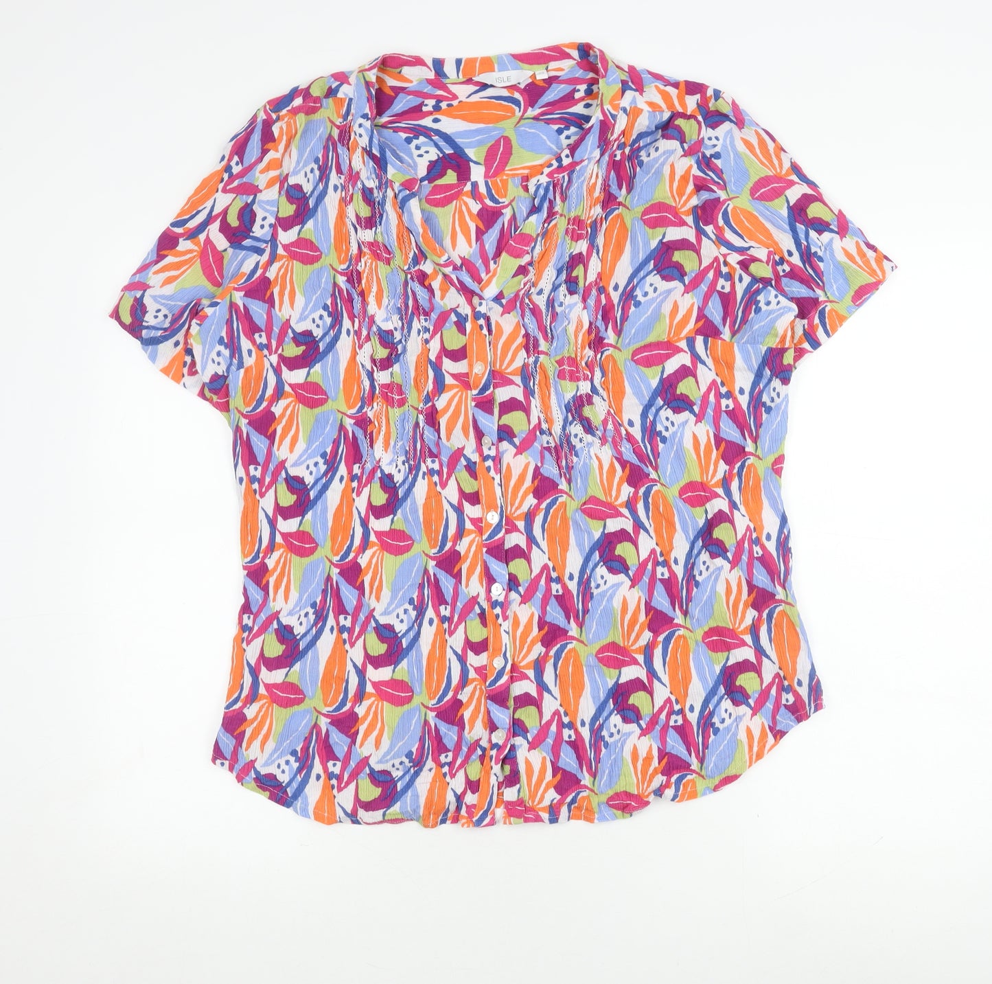 ISLE Women's Multicoloured Floral Blouse Size 22