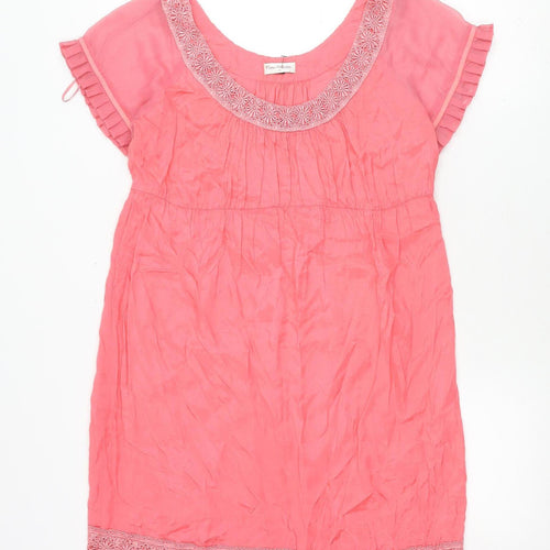 Miss Selfridge Women’s Pink Embroidered Shift Dress