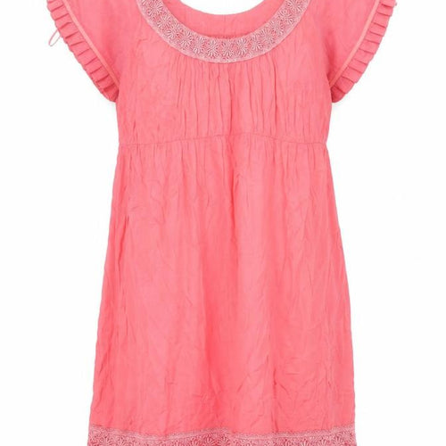 Miss Selfridge Women’s Pink Embroidered Shift Dress