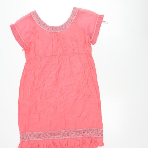 Miss Selfridge Women’s Pink Embroidered Shift Dress