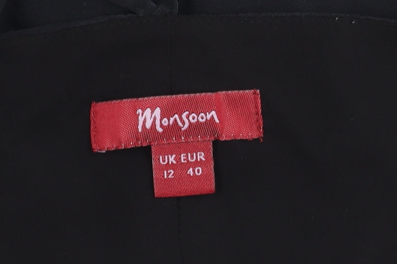 Monsoon Women's Black Silk Camisole Tank Size 12