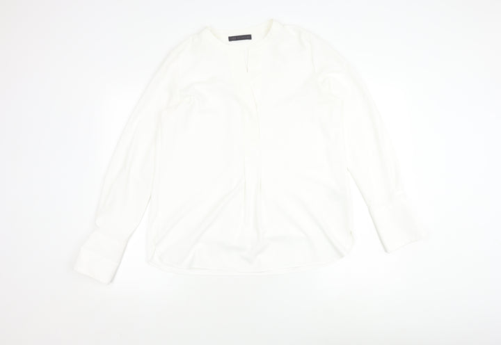 Marks and Spencer Ivory Blouse, Size 10, Women's Long Sleeve