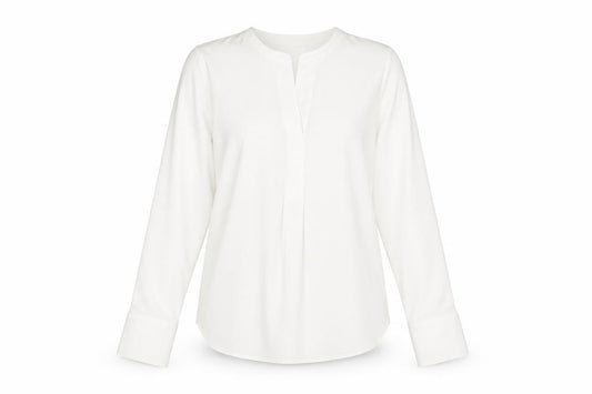 Front view of Marks & Spencer Ivory Blouse, size 10, Women's Long Sleeve