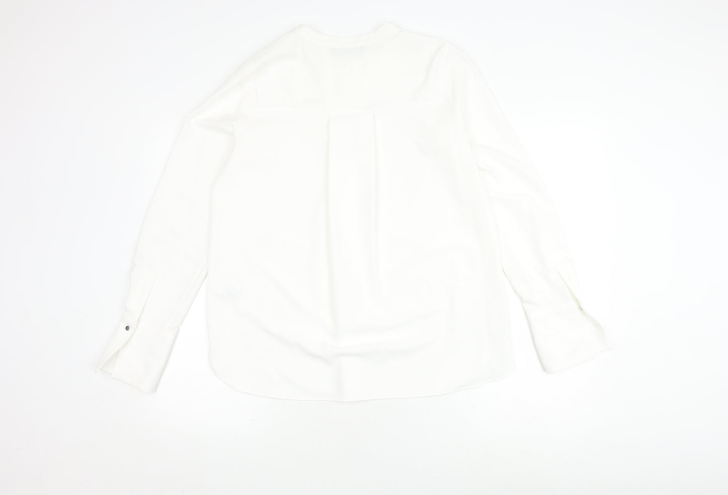 Marks and Spencer Ivory Blouse, Size 10, Women's Long Sleeve