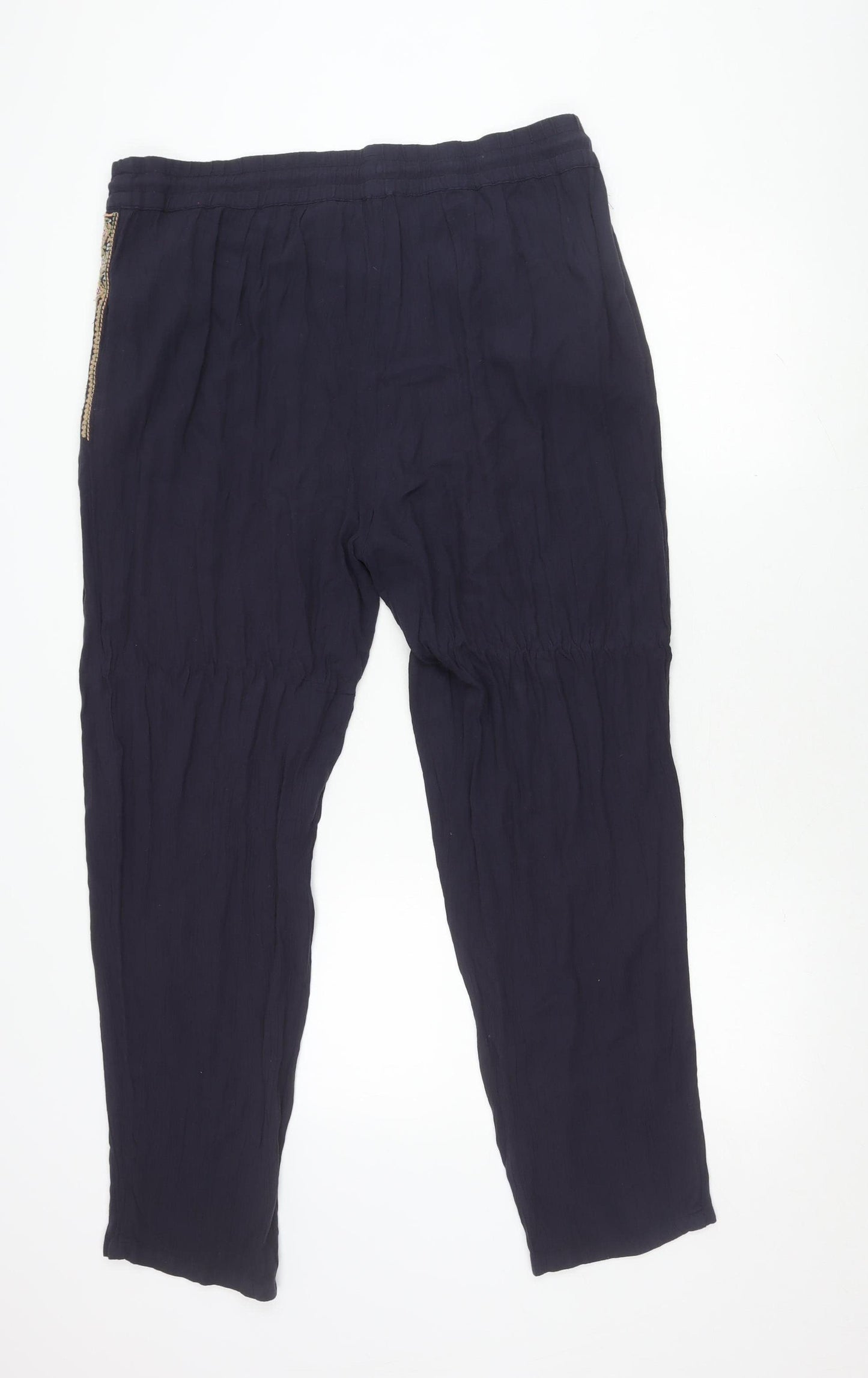 Marks and Spencer Women's Blue Harem Trousers Size 18