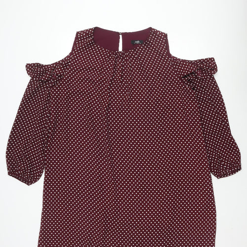 Wallis Women Multicoloured Polka Dot Dress Size 18