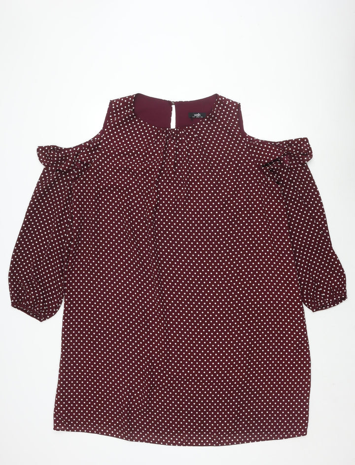 Wallis Women Multicoloured Polka Dot Dress Size 18