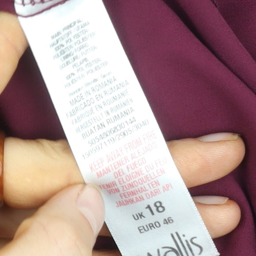 Wallis Women Multicoloured Polka Dot Dress Size 18