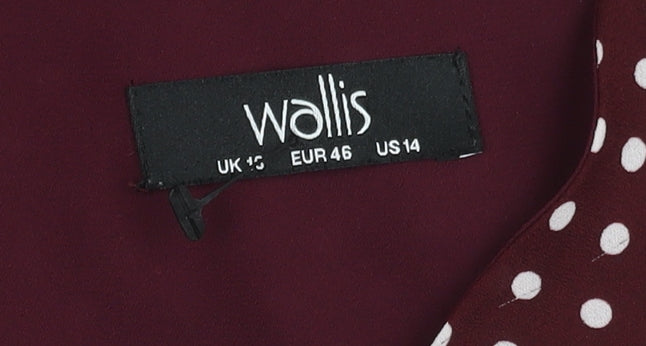 Wallis Women Multicoloured Polka Dot Dress Size 18